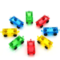 Mini Magnetic Tiles Cars Construction Set - 8 PCS Magnetic Car Base Compatiable with Mini & Standard Tiles, Magnet Building Blocks Expansion Set, Magnet Bricks Truck Toy for Boys & Girls